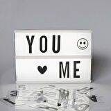 Sinematik Lightbox Dekorasyon Aydınlatma Aksesuarları (A5 Boyut)-Findit