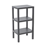 3 RAFLI GRİ MODÜLER ÜNİTE PLASTİK 38x29x74 cm-Findit