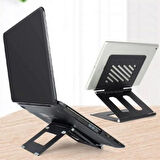 Ayarlanabilir Metal Dizüstü Destek Tabanı Katlanabilir Taşınabilir Laptop Sehpası Standı-Findit