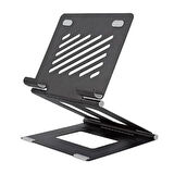 Ayarlanabilir Metal Dizüstü Destek Tabanı Katlanabilir Taşınabilir Laptop Sehpası Standı-Findit