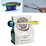 Mandallı Kahve Ölçü Kaşığı Renkli Çok Fonksiyonlu Paslanmaz Çelik Kaşık-Findit