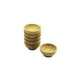 6 PCS MİNİ=6CM AHŞAP BAMBU LOKUMLUK - ÇEREZLİK KASE-Findit