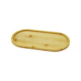 OVAL AHŞAP BAMBU YAĞDANLIK ALTLIK 12X23CM-Findit