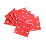 20X20MM KARE 3M ÇİFT TARAFLI BANT (10LU PAKET)-Findit