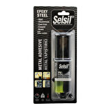 SELSİL EPOXY STEEL METAL ŞIRINGA EPOKSİ YAPIŞTIRICI 28GR. METAL - ÇELİK - ALÜMİNYUM - AHŞAP - PLASTİK-Findit