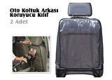 Araç içi Oto Koltuk Arkası Koruyucu Set Kılıf Ayak İzi Koruma Kılıfı-Findit