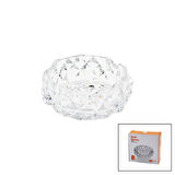 BÜYÜK CAM - DIAMOND KRİSTAL ŞEKİL YUVARLAK KÜLLÜK ÇAP: 12.8CM - D: 5.2CM-Findit
