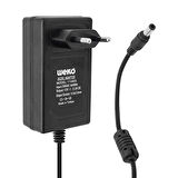 12 VOLT - 3.2 AMPER - 38 WATT 5.5*2.5 UÇLU PLASTİK KASA PRİZ TİP ADAPTÖR KUTULU YERLİ ÜRETİM-Findit
