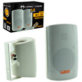 MAGI CVOICE MV-38 11 CM 50 W BEYAZ SÜTUN HOP 2Lİ TAKIM TRAFOLU-Findit