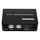 4K HDMI USB KVM SWITCH 2X1-Findit