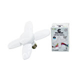 4 KOLLU 36W - E27 LED FAN AMPUL KATLANIR 4 PERVANE-Findit