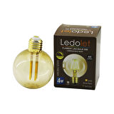 LEDOLET G-95  4W - E27   GOLD COLOR  FLAMENT RUSTİK AMPUL  400LUMEN - 2200K  KIRILMAZ GÖVDE-Findit