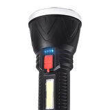 CL-W09 9+1 LEDLİ + MİNİ DİSKO TOPLU ŞARJLI EL FENERİ-Findit