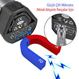 35 WATT USB - TYPE-C GİRİŞLİ P50 VE COB LEDLİ 3 KANATLI KOLLU ÇALIŞMA LAMBASI-Findit