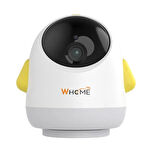 YAPAY ZEKA DESTEKLİ 360° GECE GÖRÜŞLÜ SARI WİFİ BEBEK GÜVENLİK KAMERASI-Findit