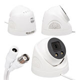 2MP COLOR VU 3.6 MM 2 ATOM LED PLASTİK KASA AHD DOME KAMERA PL-25273-Findit