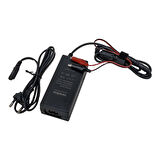 12.6 VOLT - 3 AMPER 5.5*2.5 + KROKODİL UÇLU LEDLİ YERLİ ÜRETİM MASAÜSTÜ ŞARJ ADAPTÖRÜ (OUT:12V3A)-Findit