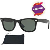 Kemik Polarized Siyah Erkek Güneş Gözlüğü