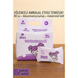 Dies Islak Mendil -RO Saf Su & Dokunmamış Kumaşlı, 100 Yaprak Temizlik Keyfi MOR