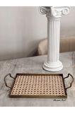 Rattan Hazeran Galvaniz Sunum Tepsi Gold (%100 DOĞAL HAZERAN) M022