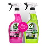 Cif Ultra & Sakura Sprey 750 Ml - İkili Paket