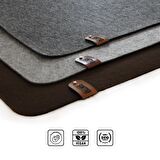 SİNTİO KEÇE MOUSEPED (50X100CM) ANTRASİT (KAYDIRMAZ TABANLI)Oyuncu Gamer Mouse Pad , Büyük Boy Large Ofis Tipi Mouse Ped, Fare Altlığı, Düz Masa Koruyucu Klavye Altı Mousepad