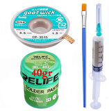 RELIFE RL-402 Krem Lehim Solder Paste 183° 40G Flux Lehim Toplama CP-3515 Emme Teli01