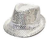 Payetli Çocuk Şapkası Gümüş Renk