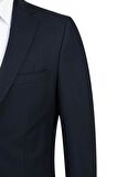 Gabardin Mono Yaka Astarlı 4 Drop Comfort Fit Rahat Kesim Ceket 1002225005 Lacivert