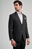 Düz Bez Ayağı Mono Yaka Tam Astar Esnek 6 Drop Slim Fit Ceket 1002245903