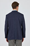 Koyu Lacivert Mono Yaka Bez Ayağı Tam Astar Esnek 4 Drop Comfort Fit Classic Ceket 1002250155