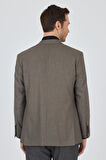 Koyu Vizon Mono Yaka Bez Ayağı Tam Astar Esnek 4 Drop Comfort Fit Classic Ceket 1002250155