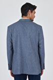 Lacivert Mono Yaka Bez Ayağı Tam Astar Esnek 4 Drop Comfort Fit Classic Ceket 1002250156