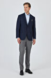 Koyu Lacivert Mono Yaka Bez Ayağı Tam Astar Esnek 4 Drop Comfort Fit Classic Ceket 1002250157
