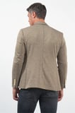 Bej Mono Yaka Örme 6 Drop Slim Fit Ceket 1002260152