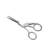 Metal  Makas Sade Süslenmemiş Kuğu Modeli Söz Nişan Makası   Gümüş