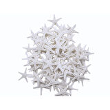 Polyester Deniz Yıldızı Minik Boy  0.5 CM- 1.5 CM (100 Adet)  Beyaz