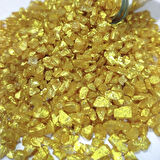 Dekoratif 4-8 MM Arlığında Gerçek Cam Kırığı (1 KG) Gold