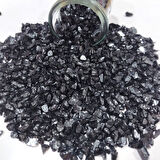 Dekoratif 4-8 MM Arlığında Gerçek Cam Kırığı (1 KG) Siyah