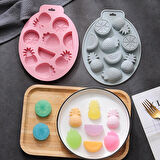 Silikon Meyve Figürleri Şeker Hamuru Ve Jelibon Kalıbı 9 Lu