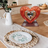 Epoksi Sevgililer Günü Fotoğraf Çerçevesi Kalp Dekoratif Resimlik Kalıbı