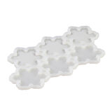 Silikon Kalıp Kar Tanesi Bombeli ve Düz Şeker Lolipop Kalıbı 6 Lı