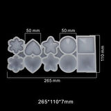 Silikon Kalıp Çoklu Şekilli Bombeli ve Düz Şeker Lolipop Kalıbı 10 Lu