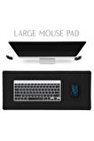Gaming Oyuncu Mouse Pad 90X30 cm Kaymaz Taban Dikiş Kenar Uzun ve Büyük Boy Xxl Mouse Pad
