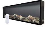 Dekoratif Elektrikli Yapay Şömine Farklı Renk Modları, Kumandalı, Bluetooth 100x25 Cm