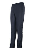 Lacivert Gabardin Yan Cepli Slim Fit Dar Kesim Basic Pantolon 1003190013