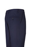 Lacivert Gabardin Yan Cepli Slim Fit Dar Kesim Basic Pantolon 1003190013