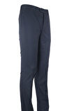Lacivert Gabardin Yan Cepli Slim Fit Dar Kesim Basic Pantolon 1003190013