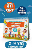 Bunbaza Tak-çıkar Cırtlı 2 Li Set Aktivite Kitabım 15-24 Ay 80 Adet Cırt Ve 2-4 Yaş 87 Adet Cırt