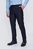 Lacivert Gabardin Yan Cepli Comfort Fit Rahat Kesim Basic Pantolon 1003220005